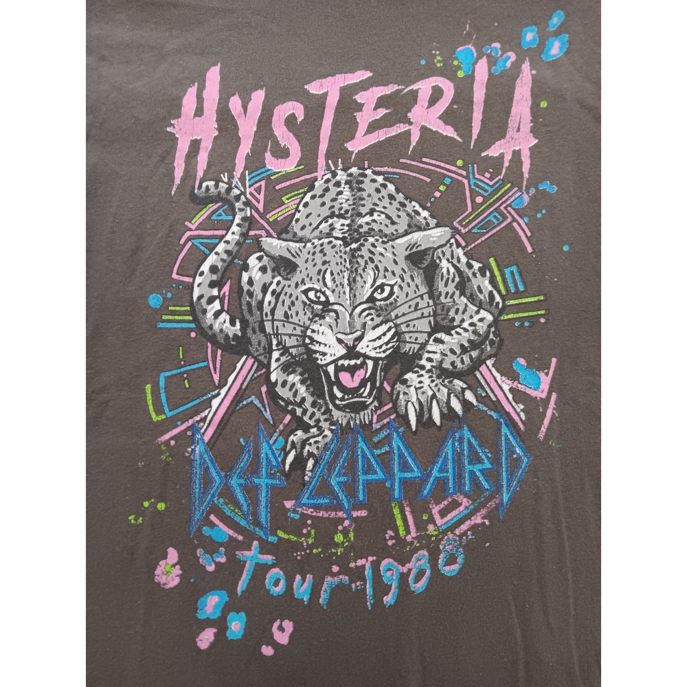 Def Leppard Hysteria Tour 1988 Graphic T Shirt Women's Size Small - Picture 3 of 7